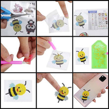 Load image into Gallery viewer, 5D Diamond Painting Sticker Set Santas for Kids