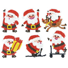 Load image into Gallery viewer, 5D Diamond Painting Sticker Set Santas for Kids