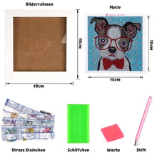 Load image into Gallery viewer, 5D Diamond Painting Kit for Kids - Dog with Picture Frame