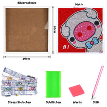 Load image into Gallery viewer, 5D Kids Diamond Painting Pig with Picture Frame