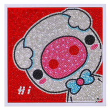 Load image into Gallery viewer, 5D Kids Diamond Painting Pig with Picture Frame