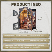 Load image into Gallery viewer, DIY Book Nook kit - Count Cat's Study