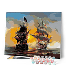 Load image into Gallery viewer, paint by numbers | Battleship | intermediate ships and boats | FiguredArt
