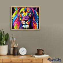 Load image into Gallery viewer, paint by numbers | Lion Pop Art | animals beginners easy lions Pop Art | FiguredArt