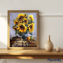 Load image into Gallery viewer, paint by numbers | Bouquet of Sunflowers | flowers intermediate | FiguredArt
