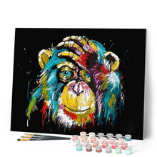Load image into Gallery viewer, paint by numbers | Baboon Pop Art | animals intermediate Pop Art | FiguredArt