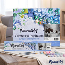 Load image into Gallery viewer, paint by numbers | Bear and Wolf fighting | animals bears intermediate wolves | FiguredArt