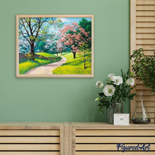 Load image into Gallery viewer, paint by numbers | Walk during Spring season | advanced landscapes | FiguredArt
