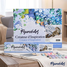 Load image into Gallery viewer, paint by numbers | Snow Leopard | animals intermediate leopards | FiguredArt