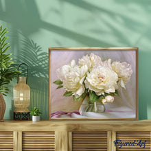 Load image into Gallery viewer, paint by numbers | White Peonies | flowers intermediate | FiguredArt