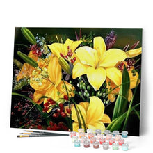 Load image into Gallery viewer, paint by numbers | Yellow Clivia | easy flowers | FiguredArt