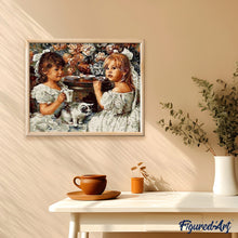 Load image into Gallery viewer, paint by numbers | Anna and Sally | advanced animals portrait romance | FiguredArt