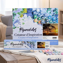 Load image into Gallery viewer, paint by numbers | Trees At Dusk | intermediate landscapes trees | FiguredArt