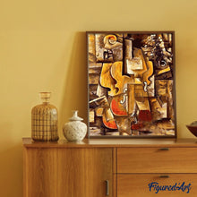Load image into Gallery viewer, paint by numbers | Picasso Violin and Grapes | famous paintings intermediate music | FiguredArt