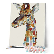 Load image into Gallery viewer, paint by numbers | Colorful Giraffe | animals easy giraffes | FiguredArt
