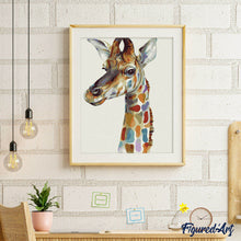 Load image into Gallery viewer, paint by numbers | Colorful Giraffe | animals easy giraffes | FiguredArt