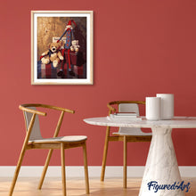 Load image into Gallery viewer, paint by numbers | Teddy bears and Marionnette | bears easy | FiguredArt