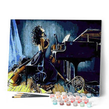 Load image into Gallery viewer, paint by numbers | Talented Pianist | advanced dance | FiguredArt