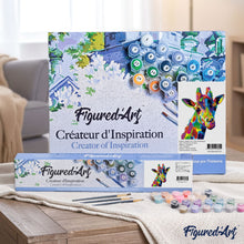 Load image into Gallery viewer, paint by numbers | Giraffe Pop Art | animals beginners easy giraffes Pop Art | FiguredArt