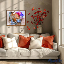 Load image into Gallery viewer, paint by numbers | Rainbow Zebra | animals easy zebras | FiguredArt