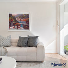 Load image into Gallery viewer, paint by numbers | Glass of wine and Terrasse View | intermediate landscapes | FiguredArt
