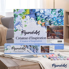 Load image into Gallery viewer, paint by numbers | Glass of wine and Terrasse View | intermediate landscapes | FiguredArt