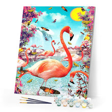 Load image into Gallery viewer, Pink Flamingos and Butterflies