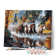 Load image into Gallery viewer, paint by numbers | Horses Galloping | advanced animals horses | FiguredArt