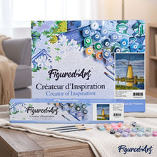 Load image into Gallery viewer, paint by numbers | Windmill River | intermediate landscapes | FiguredArt