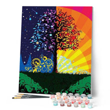 Load image into Gallery viewer, paint by numbers | Tree Day and Night | easy trees | FiguredArt