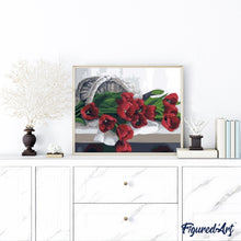 Load image into Gallery viewer, paint by numbers | Basket of Romantic Tulips | easy flowers | FiguredArt