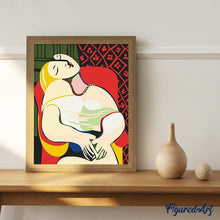 Load image into Gallery viewer, paint by numbers | Picasso The Dream | beginners easy famous paintings picasso | FiguredArt