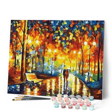 Load image into Gallery viewer, paint by numbers | Rain at the Park | advanced cities famous paintings | FiguredArt