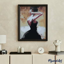 Load image into Gallery viewer, paint by numbers | Holding her Hair | easy portrait | FiguredArt