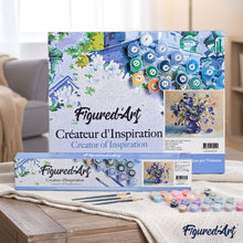 Load image into Gallery viewer, paint by numbers | Blue Vase with Sapphire | advanced flowers | FiguredArt