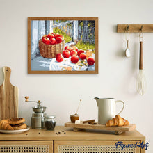 Load image into Gallery viewer, paint by numbers | Basket of Red Apples | intermediate kitchen | FiguredArt