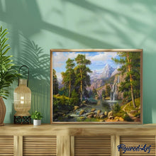 Load image into Gallery viewer, paint by numbers | Waterfalls in the forest | intermediate landscapes | FiguredArt