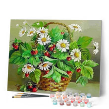 Load image into Gallery viewer, paint by numbers | Daisies and small cherries | easy flowers | FiguredArt