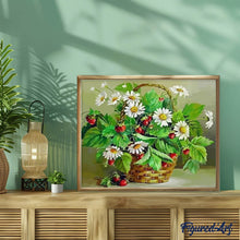 Load image into Gallery viewer, paint by numbers | Daisies and small cherries | easy flowers | FiguredArt