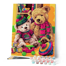 Load image into Gallery viewer, paint by numbers | Bears Family | bears easy | FiguredArt