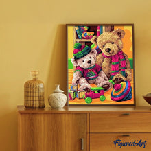 Load image into Gallery viewer, paint by numbers | Bears Family | bears easy | FiguredArt