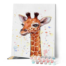 Load image into Gallery viewer, paint by numbers | Brown Giraffe | animals easy giraffes | FiguredArt