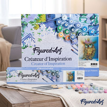 Load image into Gallery viewer, paint by numbers | Colorful Pretty Owl | advanced animals owls | FiguredArt