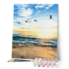 Load image into Gallery viewer, paint by numbers | Birds and Seaview | easy landscapes | FiguredArt