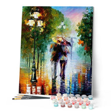 Load image into Gallery viewer, paint by numbers | Romanticism under the Rain | advanced landscapes romance | FiguredArt