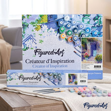 Load image into Gallery viewer, paint by numbers | In front of flowers | flowers intermediate | FiguredArt