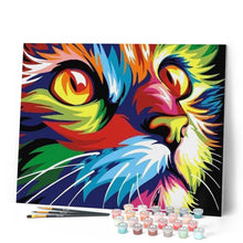 Load image into Gallery viewer, paint by numbers | Feline Pop Art | animals easy Pop Art | FiguredArt