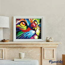 Load image into Gallery viewer, paint by numbers | Feline Pop Art | animals easy Pop Art | FiguredArt