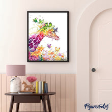 Load image into Gallery viewer, paint by numbers | Modern and Colorful Giraffe | animals easy giraffes | FiguredArt