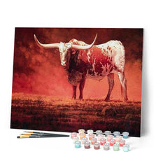 Load image into Gallery viewer, paint by numbers | Red Bull | advanced animals | FiguredArt